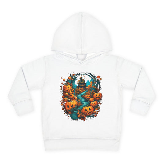 Scary Pumpkin Toddler Hoodie for Halloween Fun