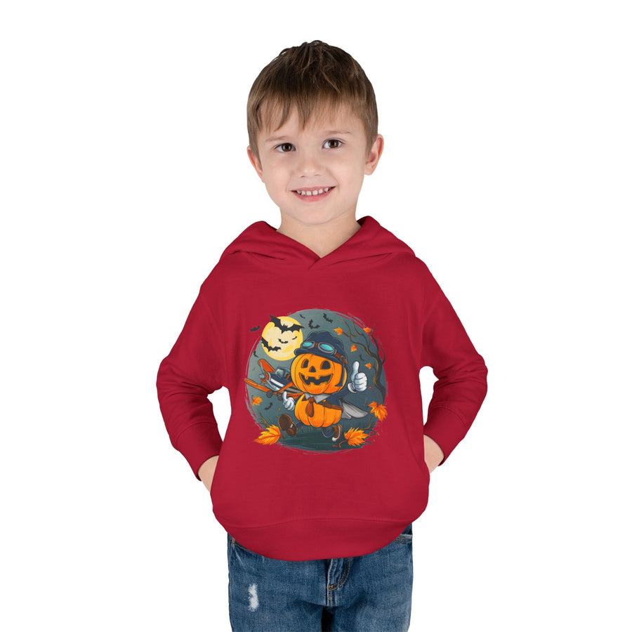 Funny Pumpkin Toddler Hoodie for Halloween