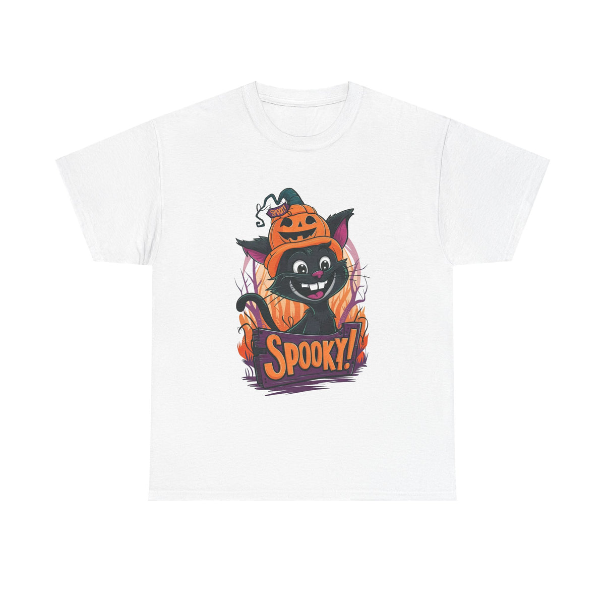 Halloween Cat Pumpkin Unisex T-Shirt