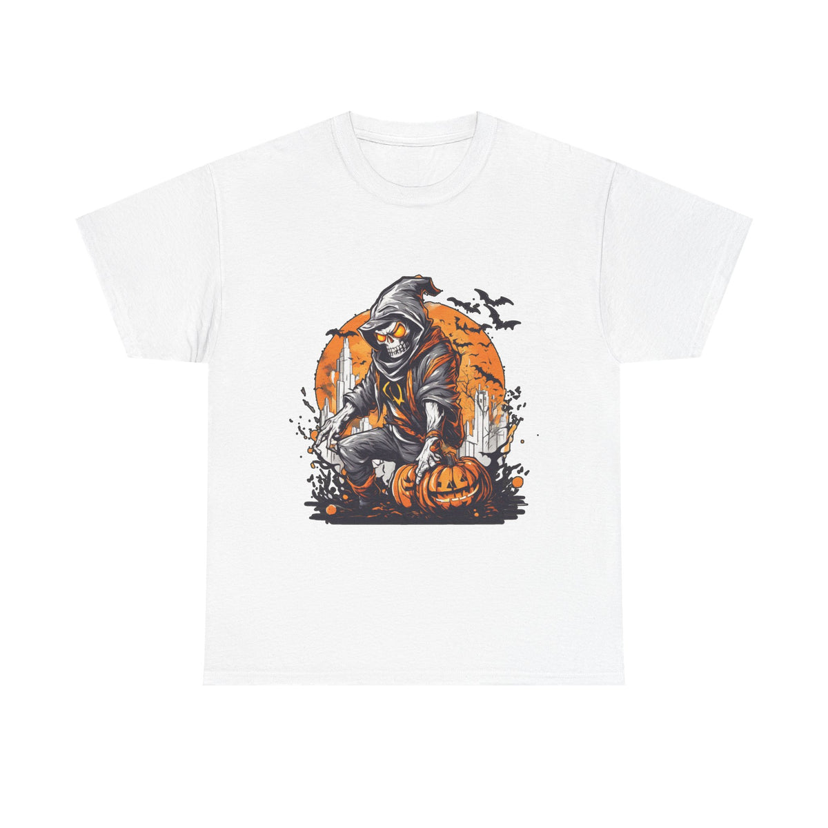 Scary Pumpkin T-Shirt for Halloween