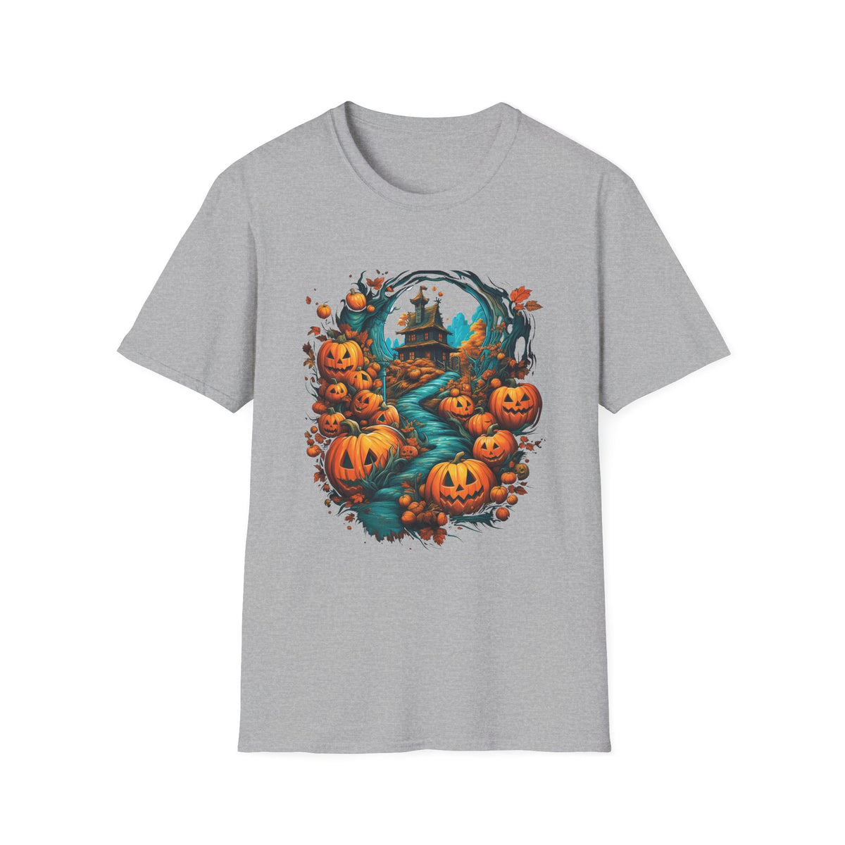 Scary Pumpkin Vintage Halloween T-Shirt