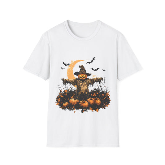 Scary Vintage Pumpkin Halloween Design T-Shirt
