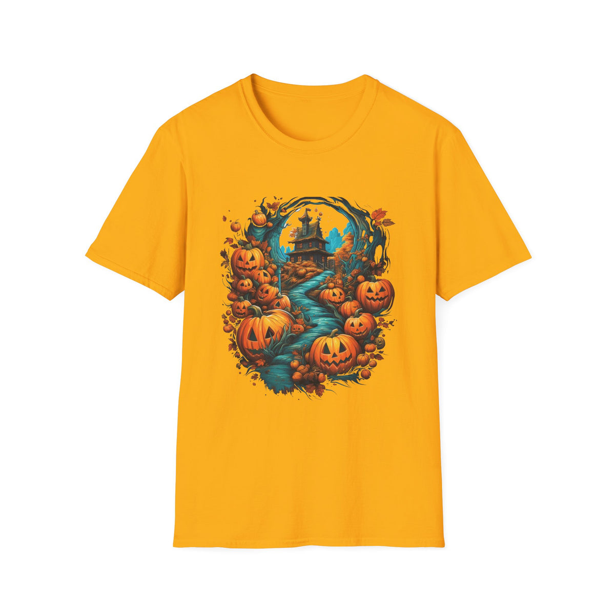 Scary Pumpkin Vintage Halloween T-Shirt