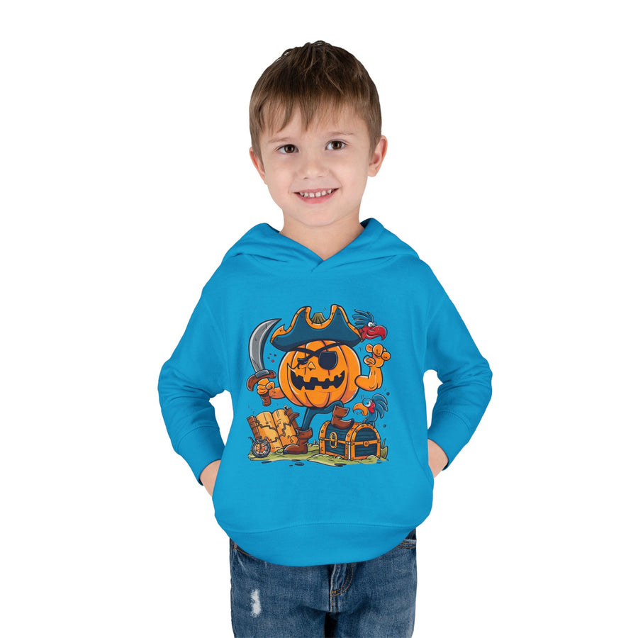 Cute Pirate Pumpkin Toddler Hoodie for Halloween