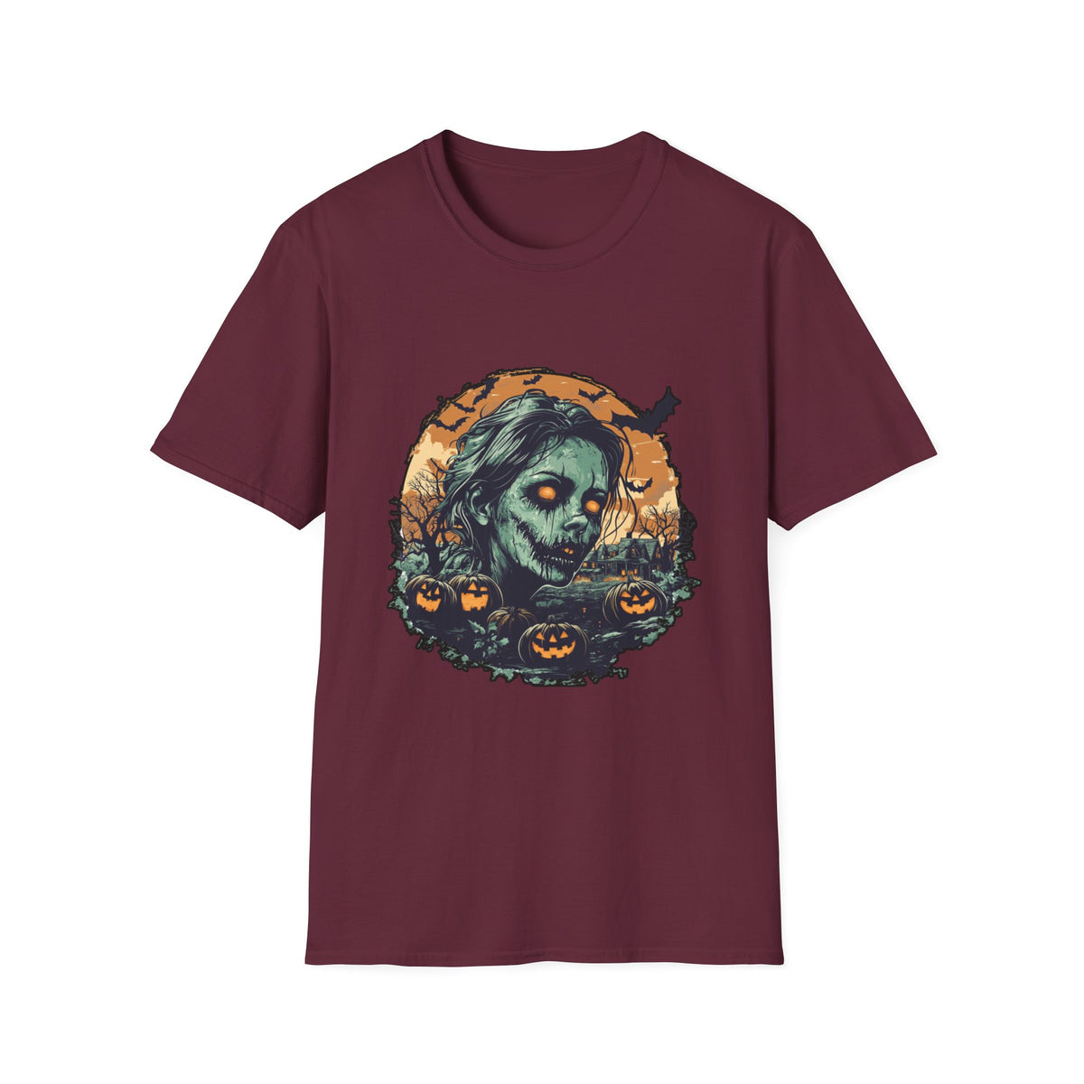 Scary Pumpkin Vintage Halloween T-Shirt
