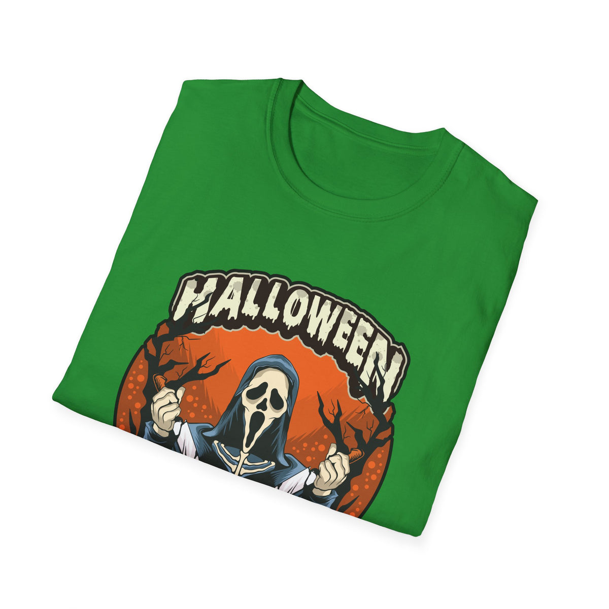 Scary Pumpkin Vintage Halloween T-Shirt for Creative Spirits