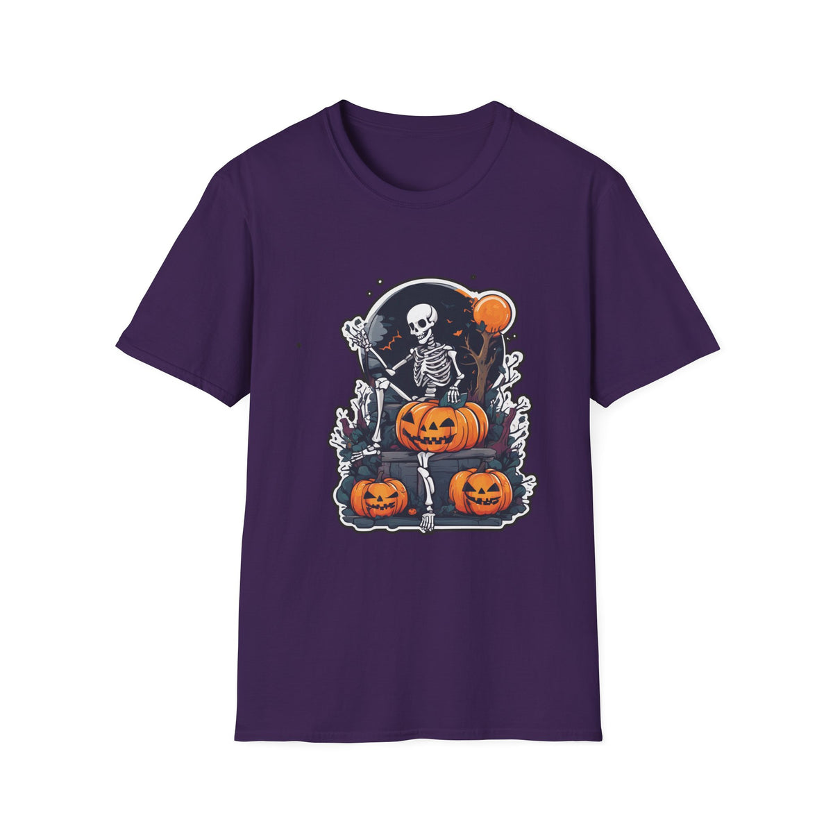 Scary Pumpkin Vintage Halloween T-Shirt