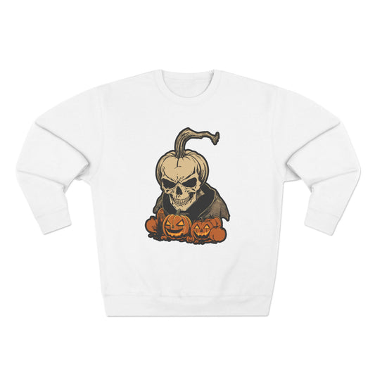 Halloween Scary Pumpkin Crewneck Sweatshirt