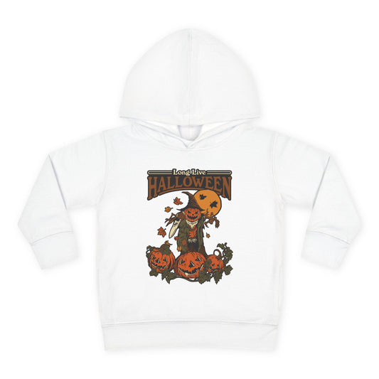 Scary Pumpkin Toddler Hoodie for Halloween Fun