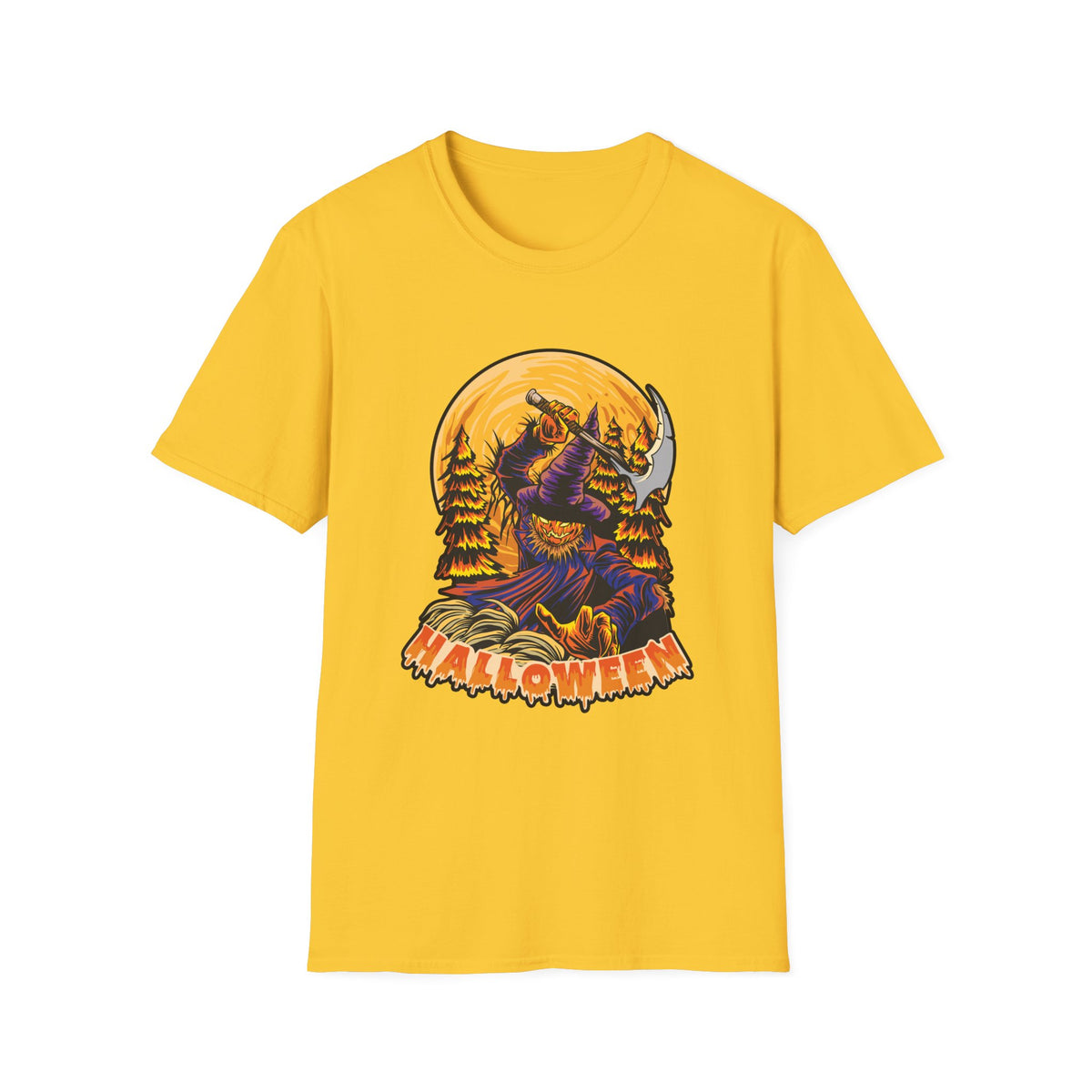 Scary Pumpkin Vintage Halloween T-Shirt