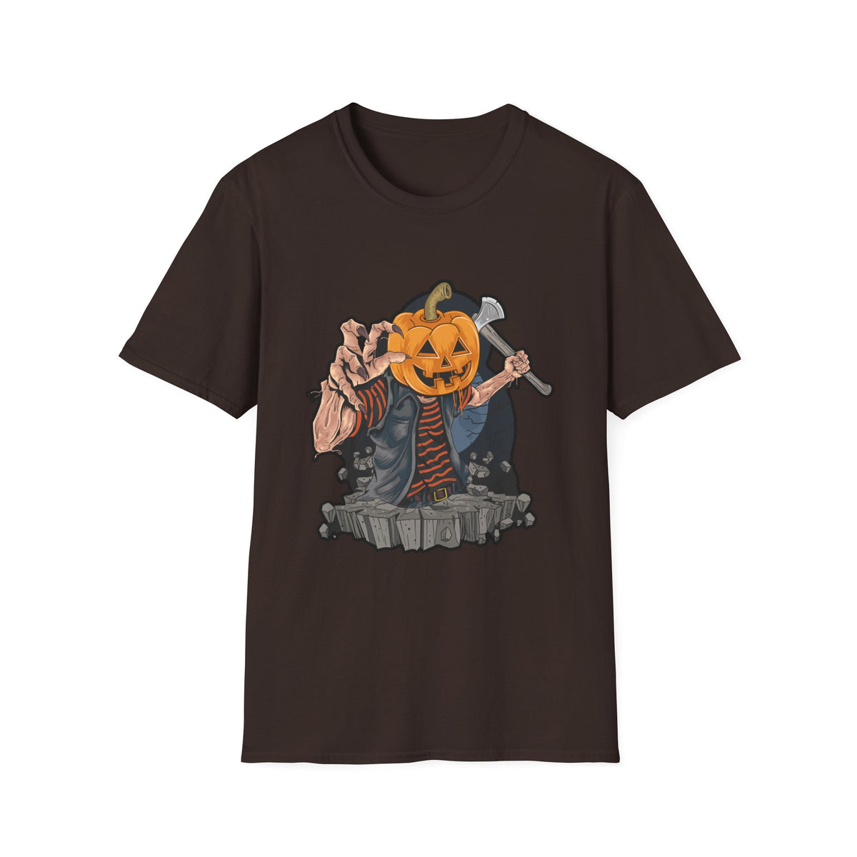 Scary Pumpkin Vintage Halloween T-Shirt
