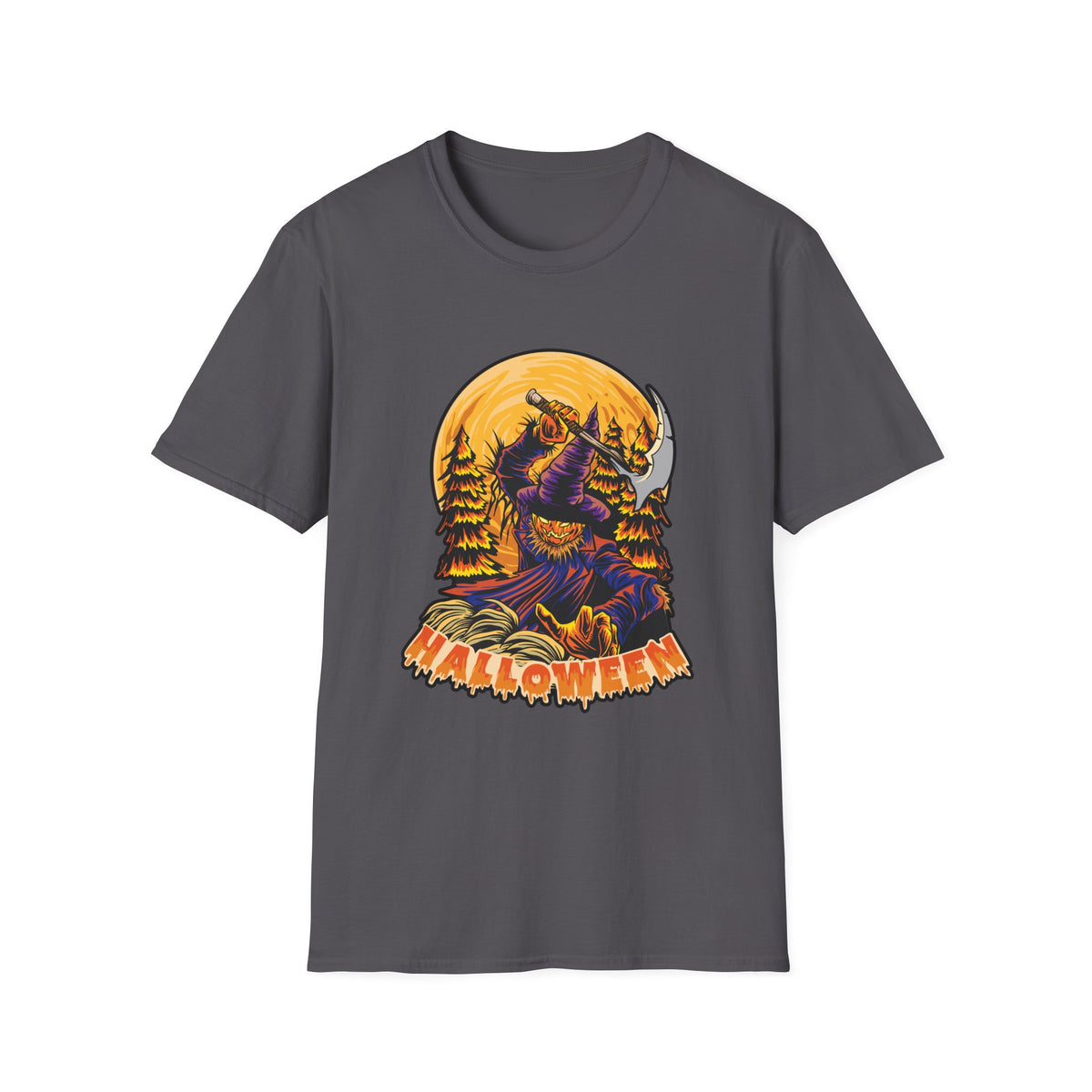 Scary Pumpkin Vintage Halloween T-Shirt