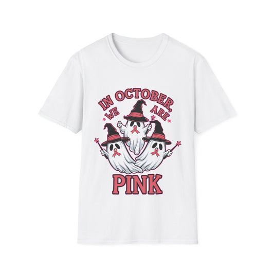 In October We Are Pink Halloween T-Shirt