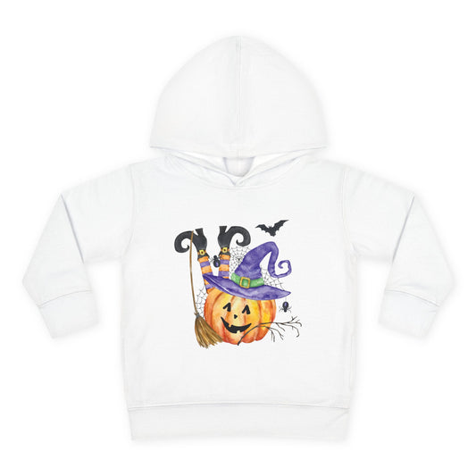 Cute Witch Pumpkin Toddler Hoodie for Halloween