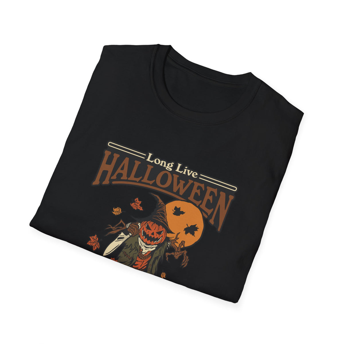 Scary Pumpkin Vintage Halloween T-Shirt