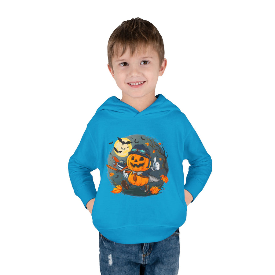 Funny Pumpkin Toddler Hoodie for Halloween