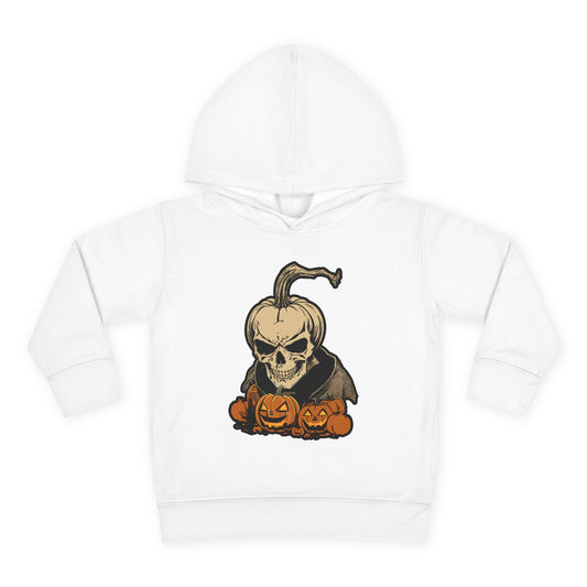 Cute Scary Pumpkin Toddler Hoodie for Halloween