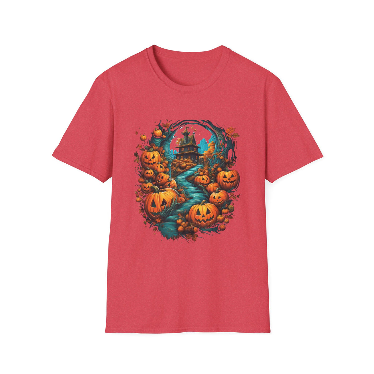 Scary Pumpkin Vintage Halloween T-Shirt