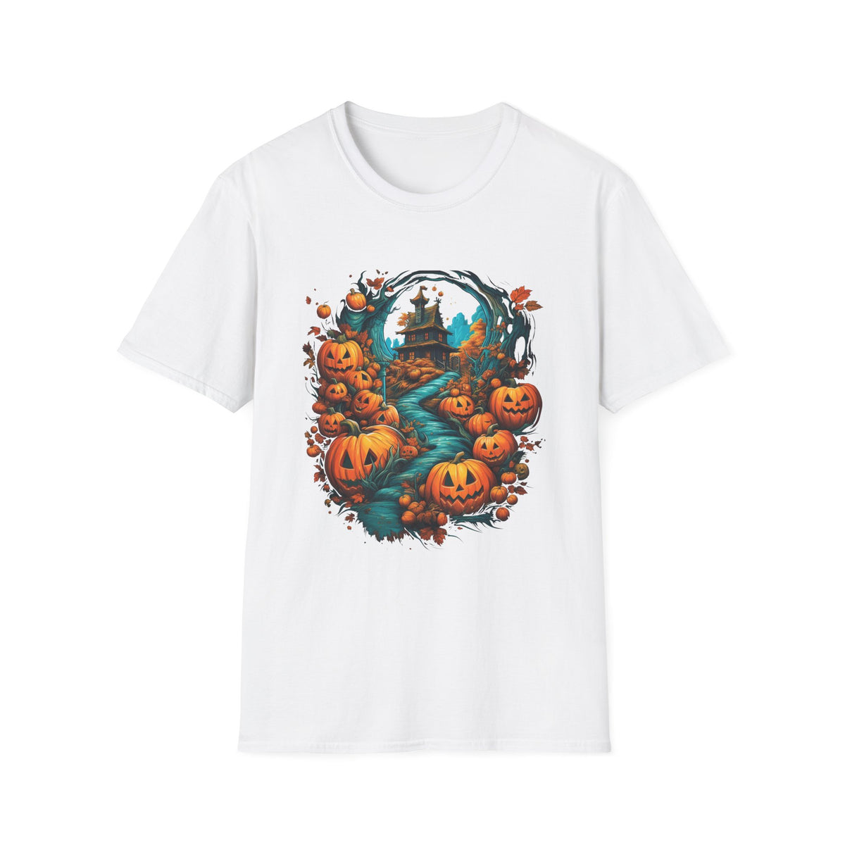 Scary Pumpkin Vintage Halloween T-Shirt