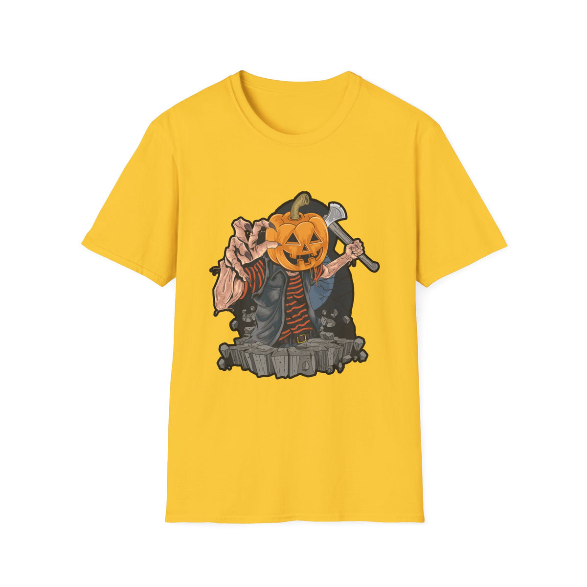 Scary Pumpkin Vintage Halloween T-Shirt