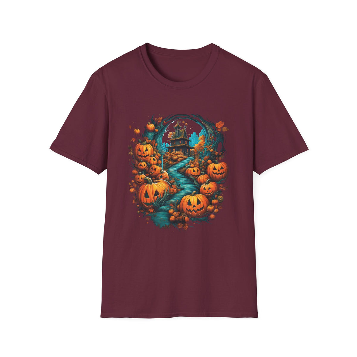 Scary Pumpkin Vintage Halloween T-Shirt
