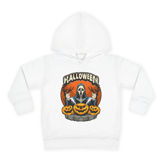 Scary Pumpkin Toddler Hoodie for Halloween