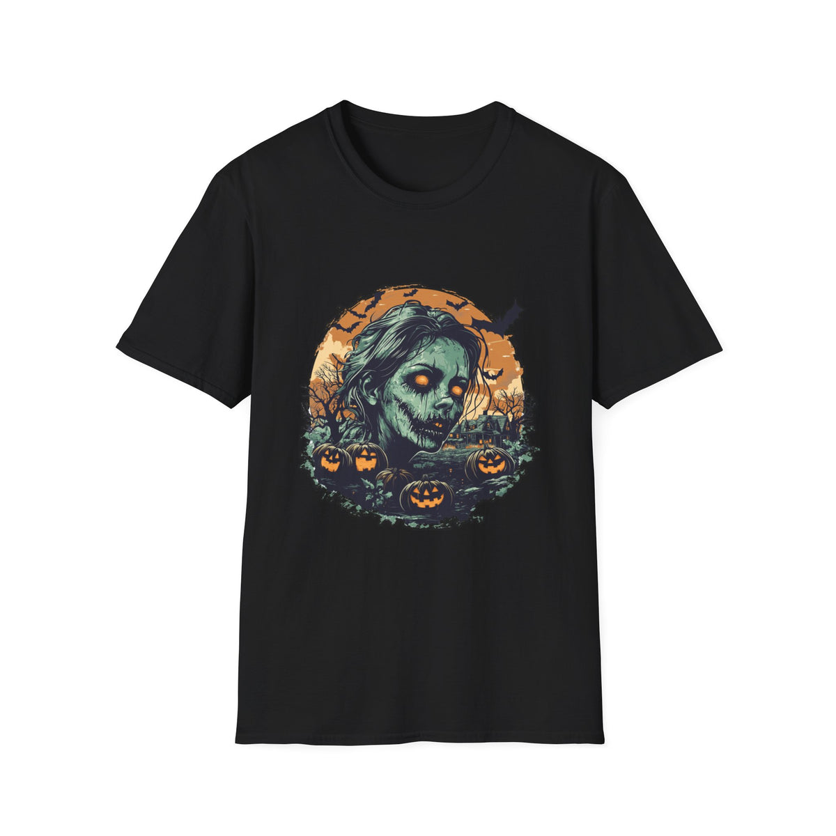 Scary Pumpkin Vintage Halloween T-Shirt