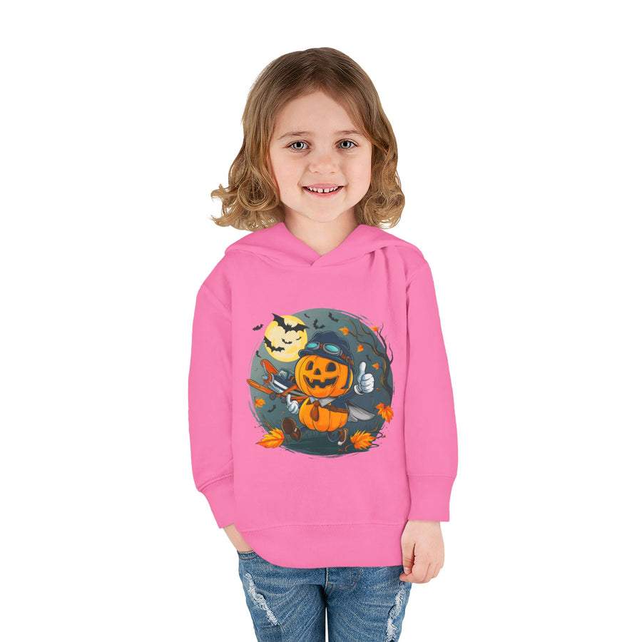 Funny Pumpkin Toddler Hoodie for Halloween