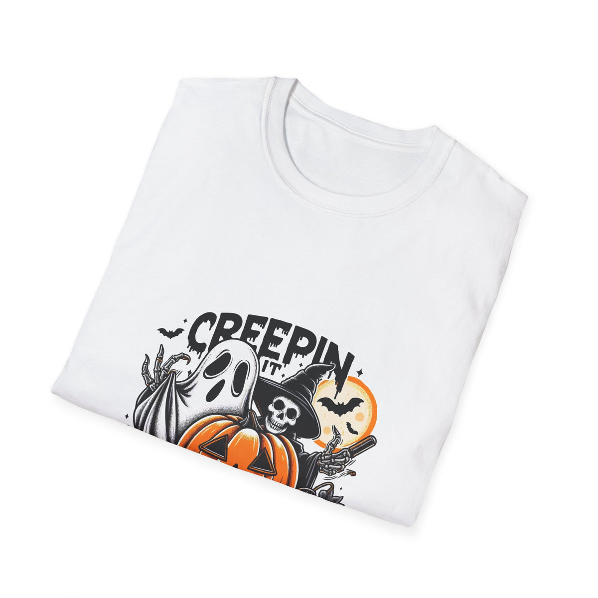Scary Pumpkin Vintage Halloween T-Shirt