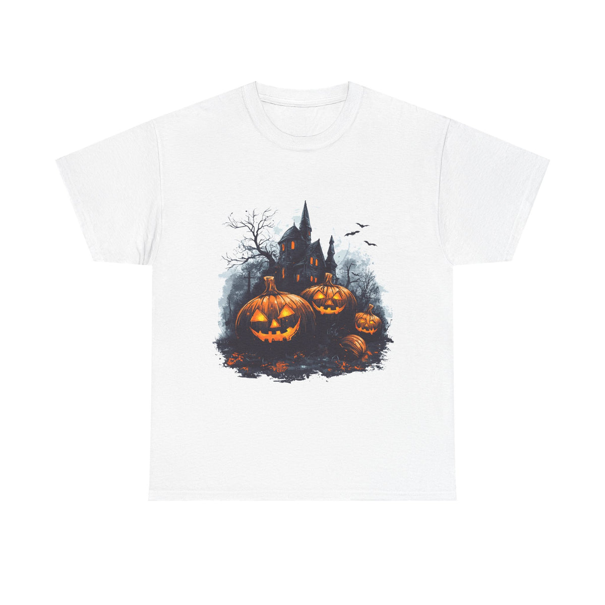 Scary Pumpkin Unisex T-Shirt for Halloween Enthusiasts
