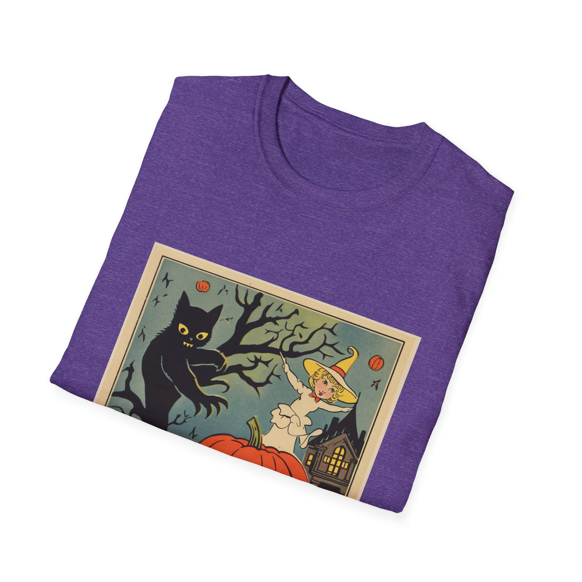 Vintage Ghost and Pumpkin Halloween T-Shirt