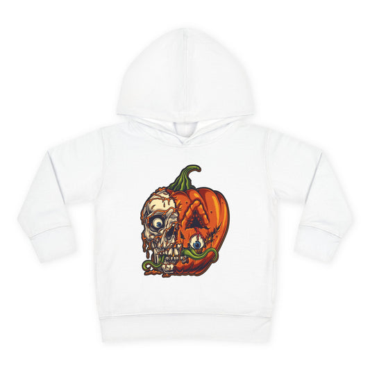 Scary Pumpkin Toddler Hoodie for Halloween