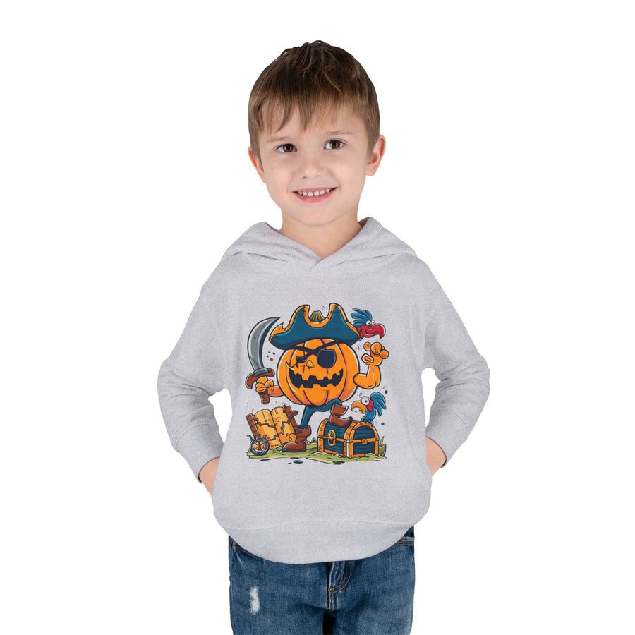 Cute Pirate Pumpkin Toddler Hoodie for Halloween