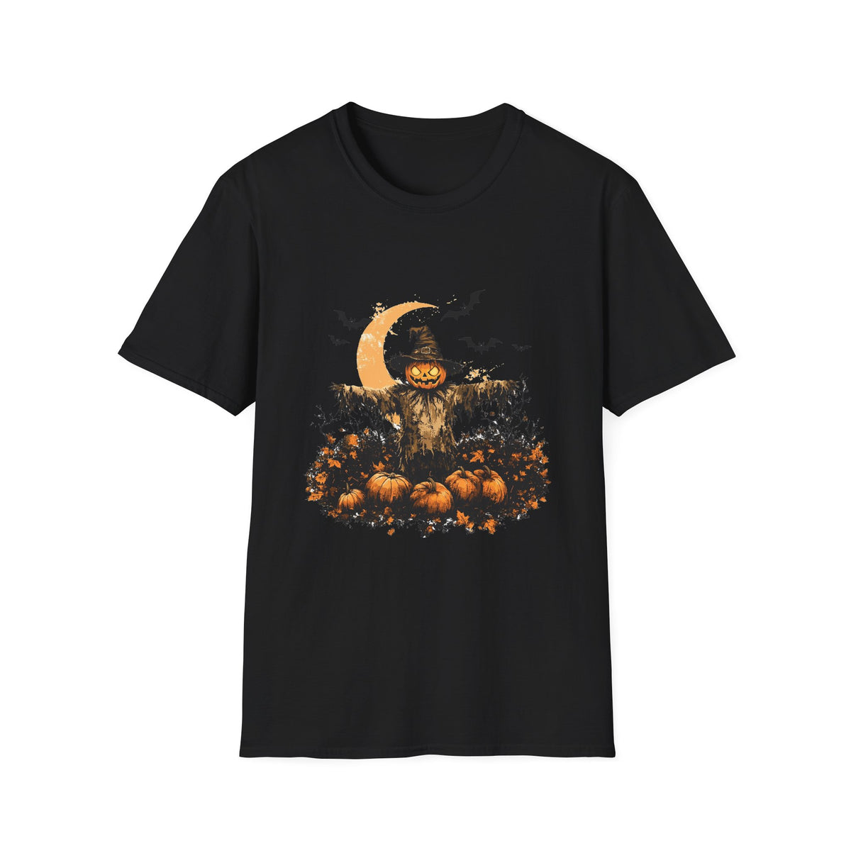 Scary Pumpkin Vintage Halloween T-Shirt