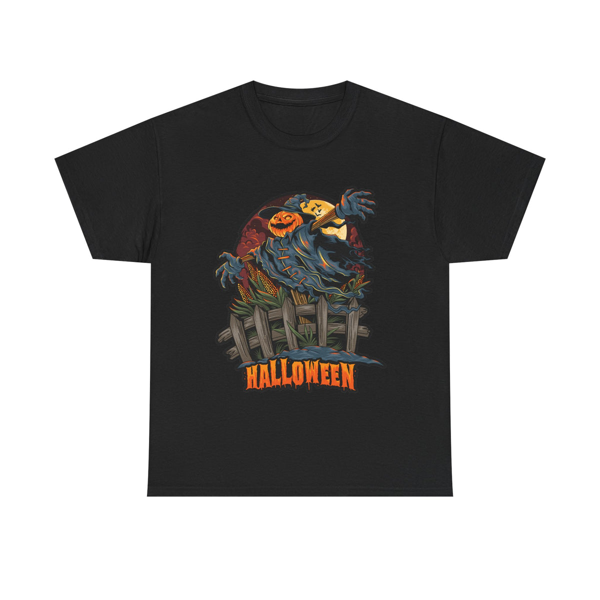 Scary Pumpkin Unisex Hoodie for Halloween Fun