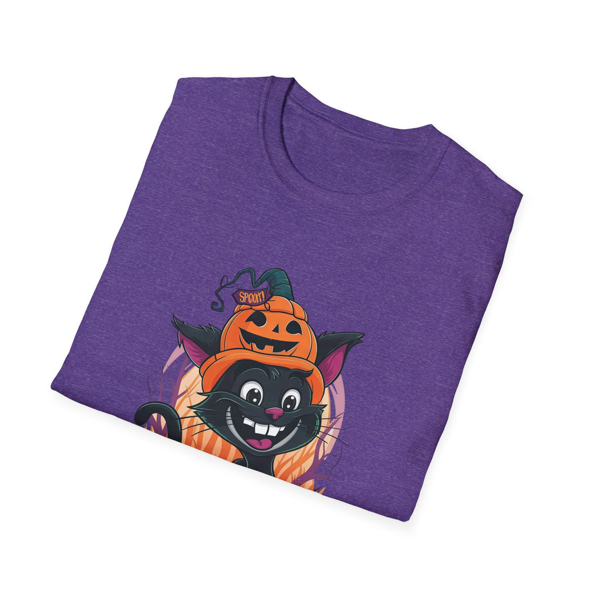 Cute Cat Pumpkin Halloween T-Shirt