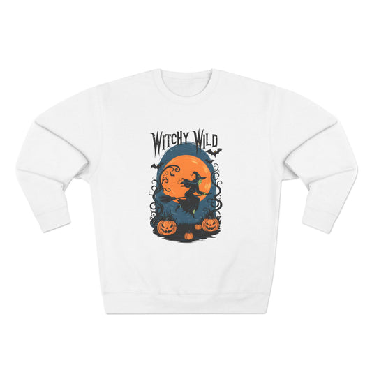 Vintage Witch Halloween Crewneck Sweatshirt