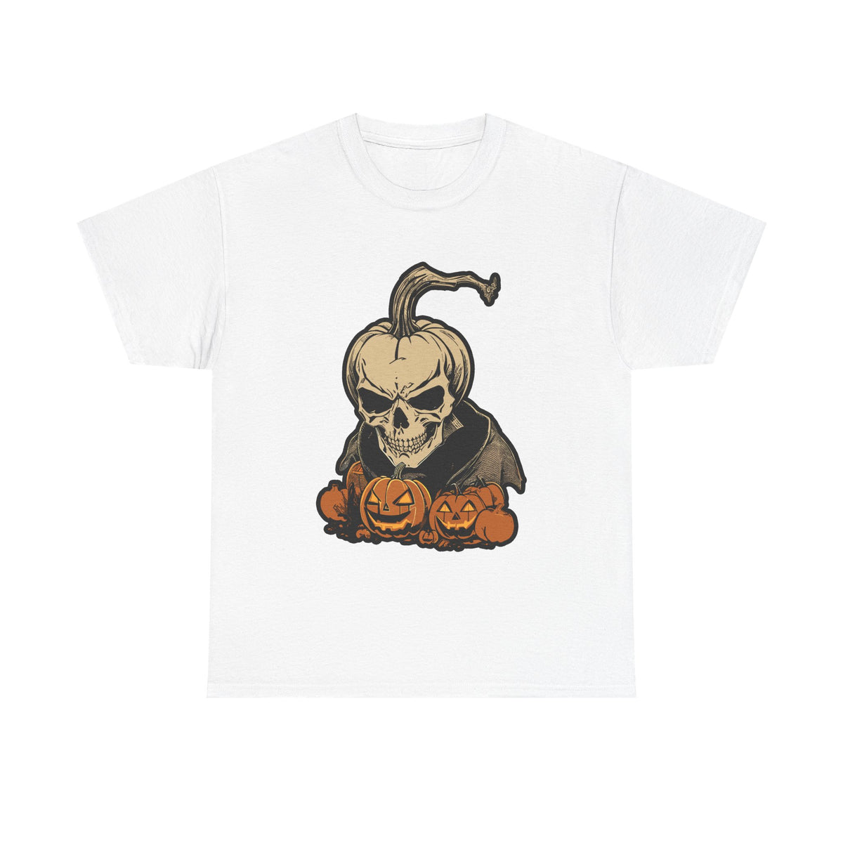 Scary Pumpkin T-Shirt for Halloween Celebrations