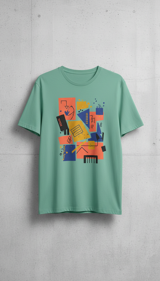 Fresh Mint Street Collage Tee