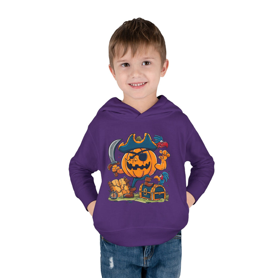 Cute Pirate Pumpkin Toddler Hoodie for Halloween