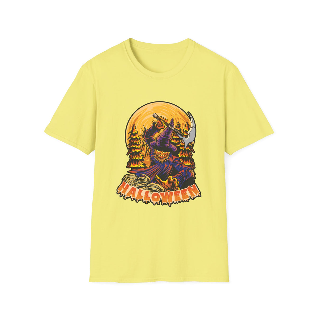 Scary Pumpkin Vintage Halloween T-Shirt