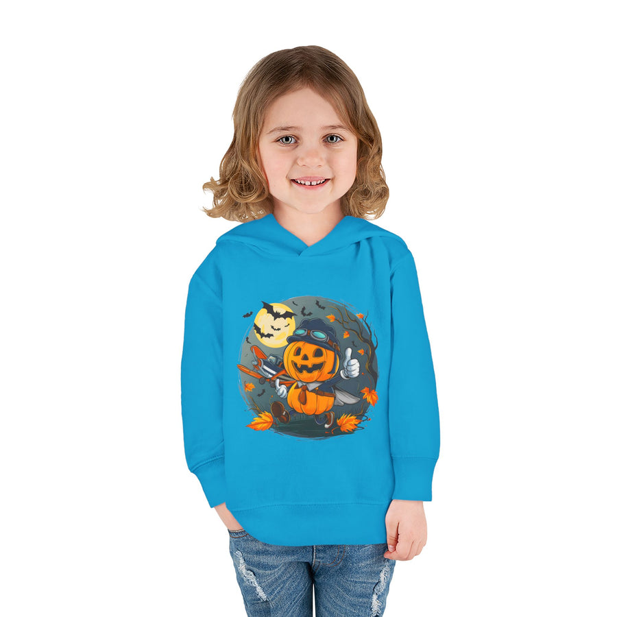 Funny Pumpkin Toddler Hoodie for Halloween