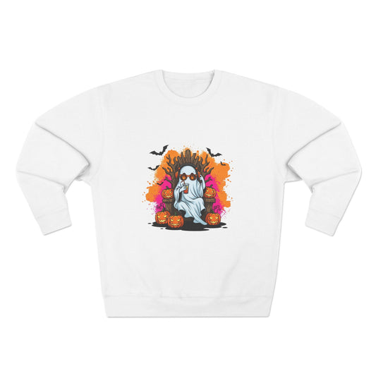 Cute Pumpkin Ghost Crewneck Sweatshirt for Halloween
