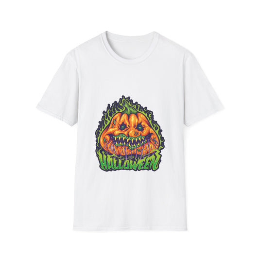 Scary Pumpkin T-Shirt with Halloween Design