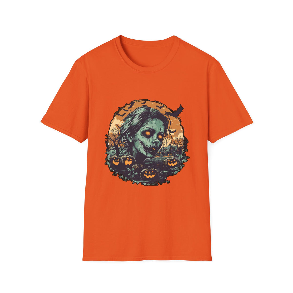 Scary Pumpkin Vintage Halloween T-Shirt