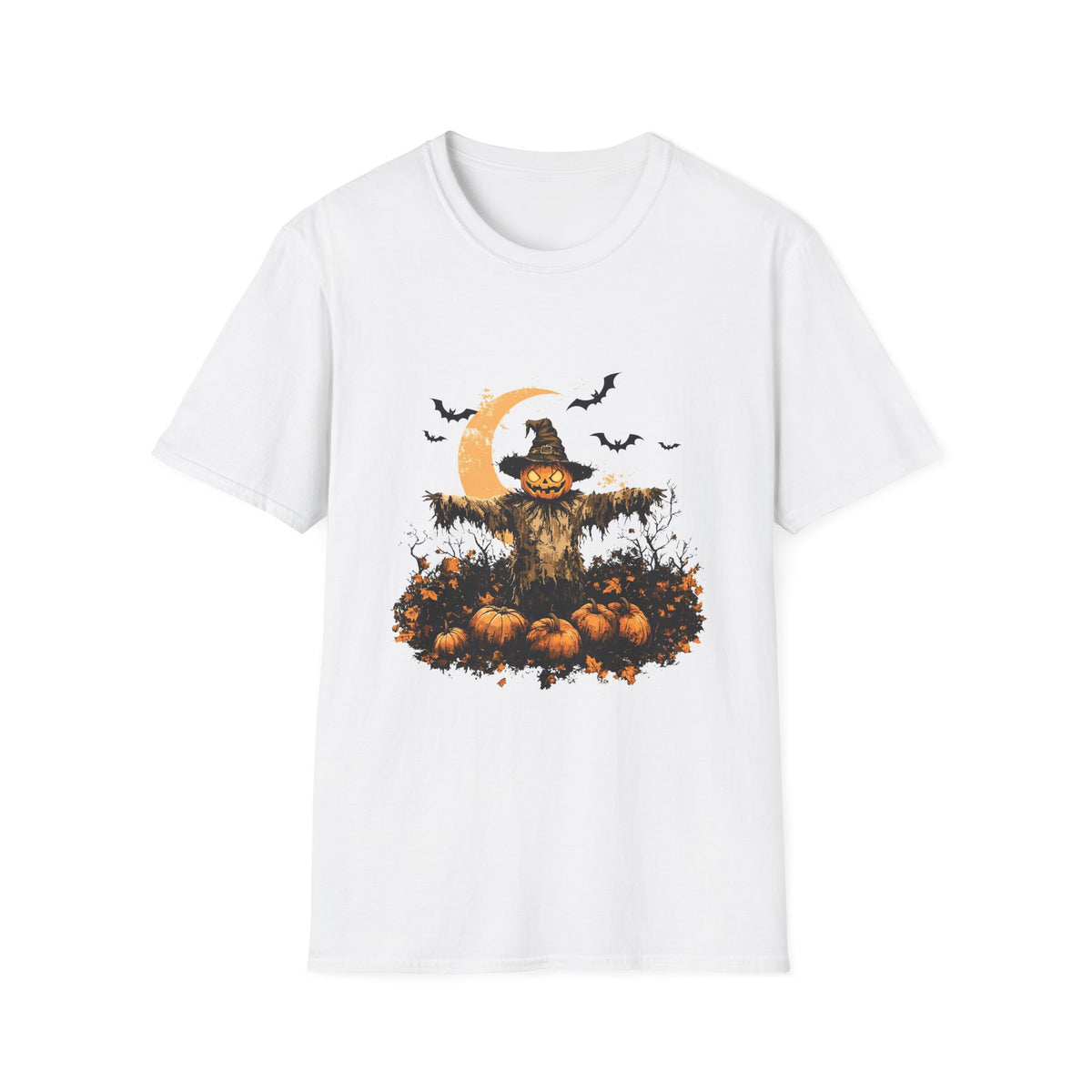 Scary Pumpkin Vintage Halloween T-Shirt