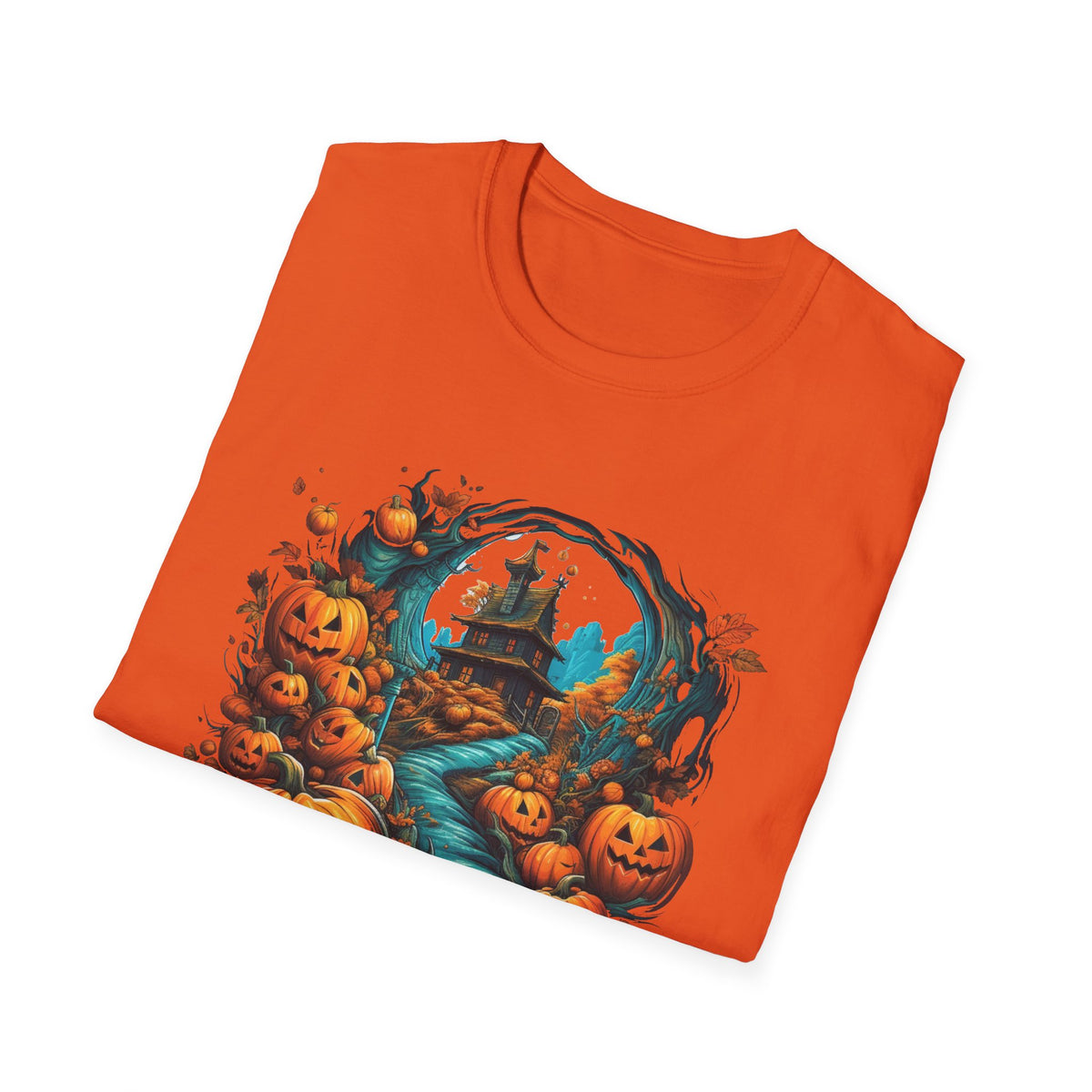 Scary Pumpkin Vintage Halloween T-Shirt