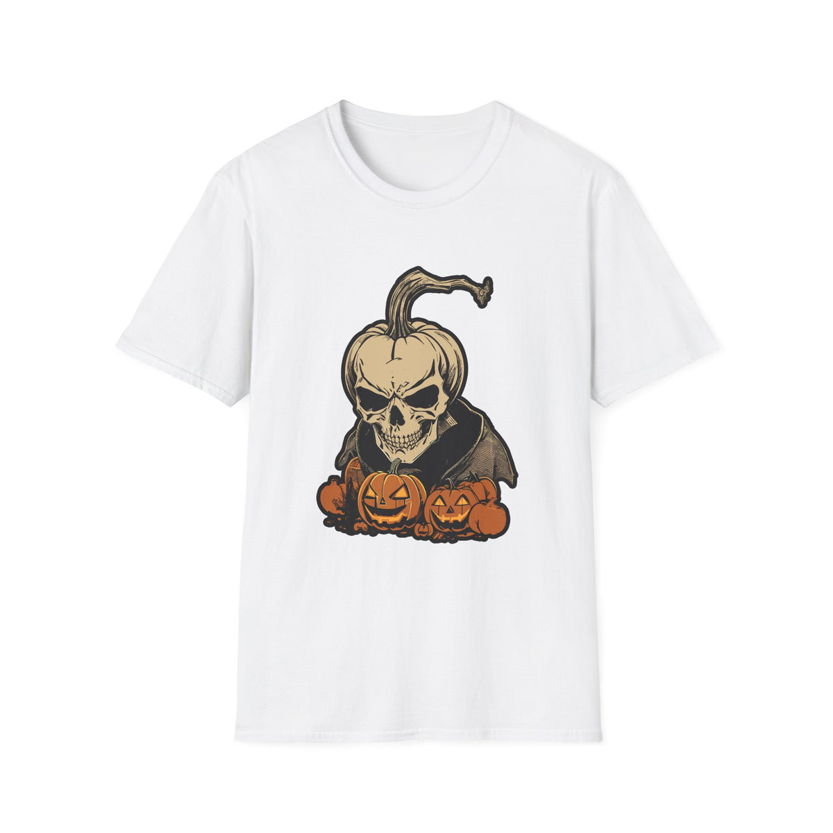 Scary Pumpkin Vintage Halloween T-Shirt