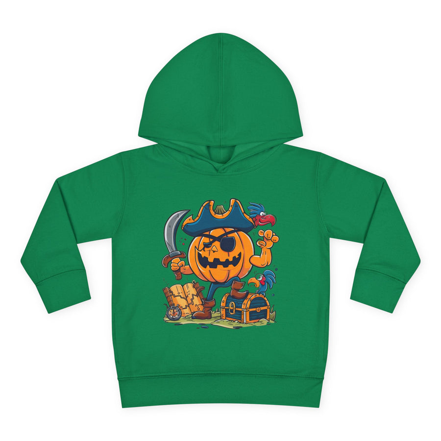 Cute Pirate Pumpkin Toddler Hoodie for Halloween