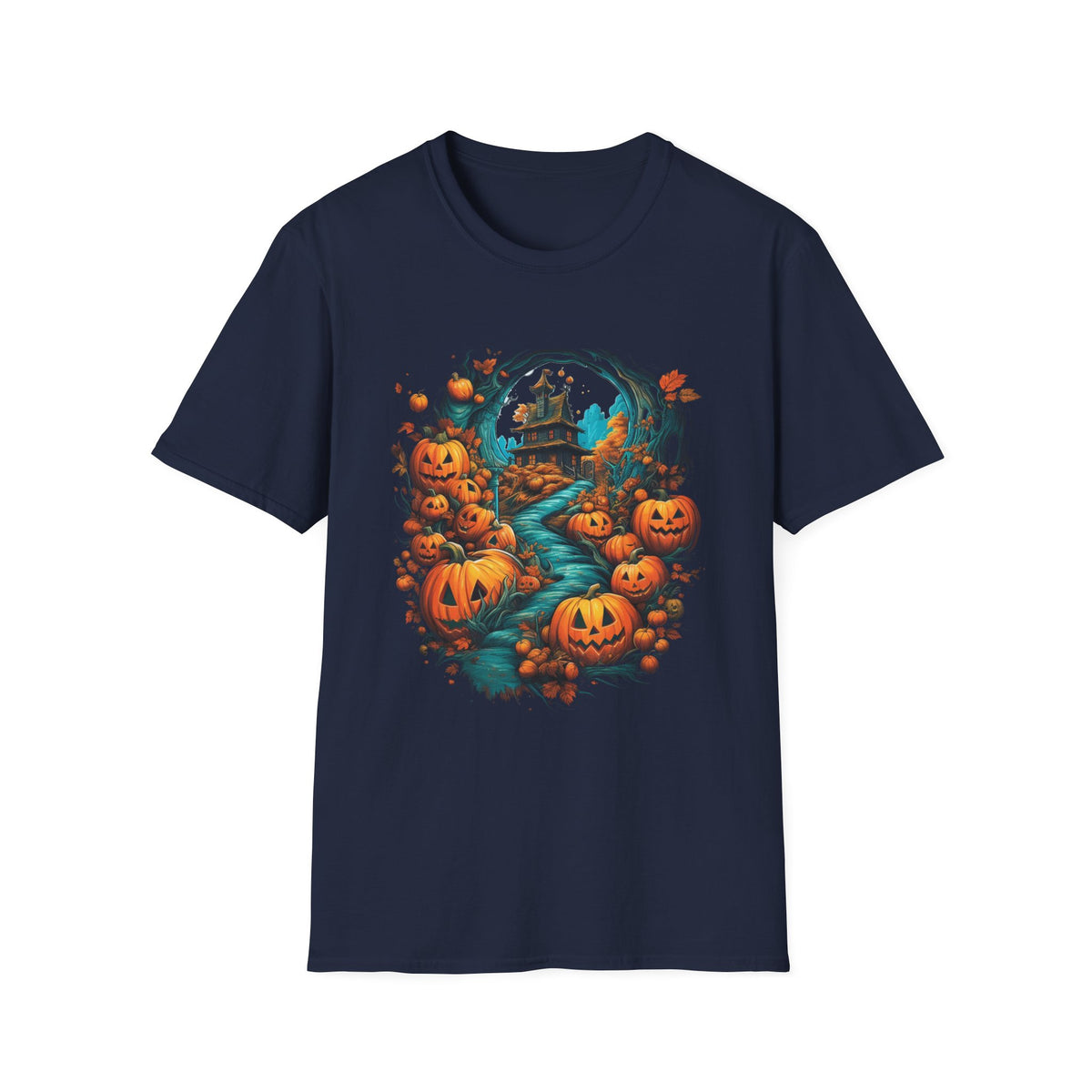 Scary Pumpkin Vintage Halloween T-Shirt